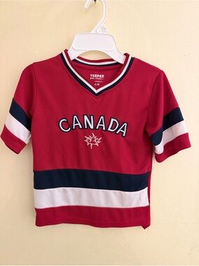 Canada Red Kids' Hockey Jersey Top